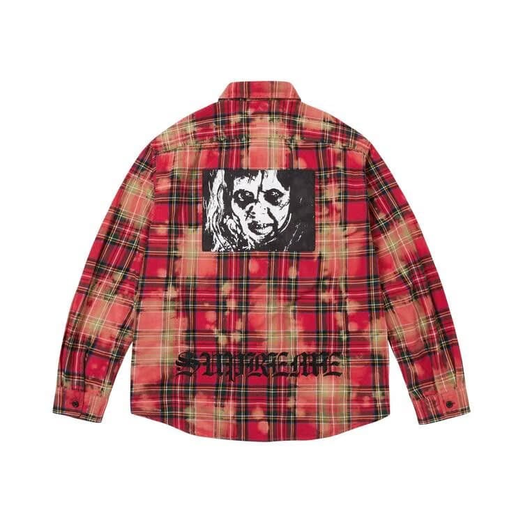 Supreme x The Exorcist Flannel Shirt Red