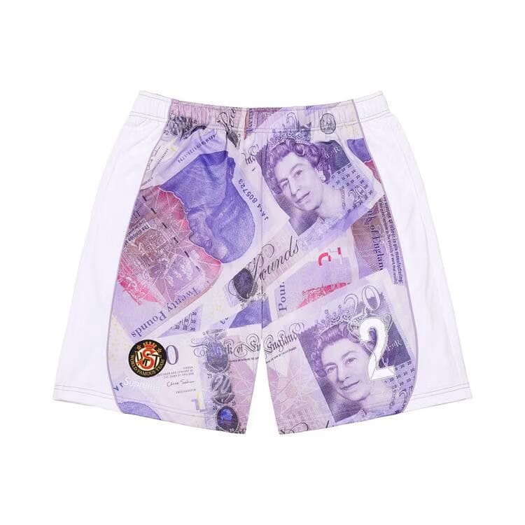 Supreme Pounds Soccer Shorts White