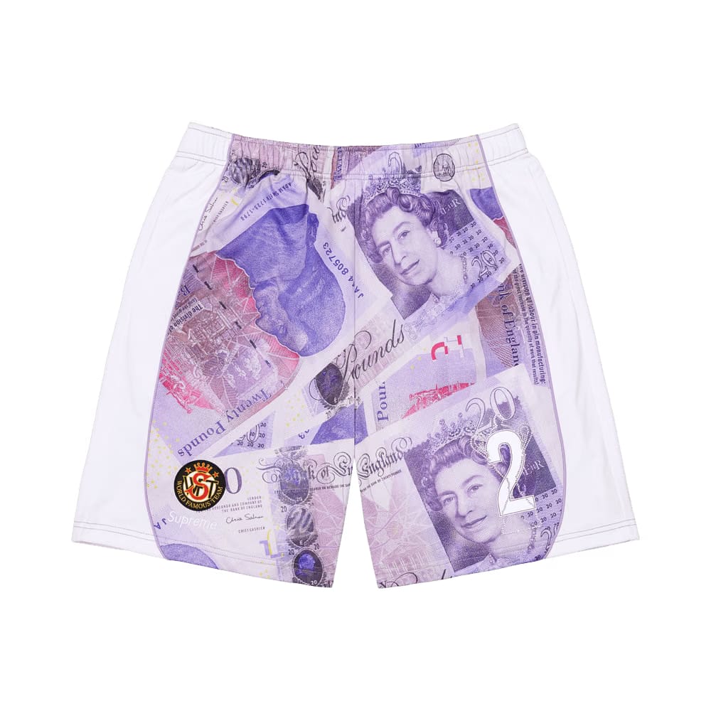 Supreme Pounds Soccer Shorts White