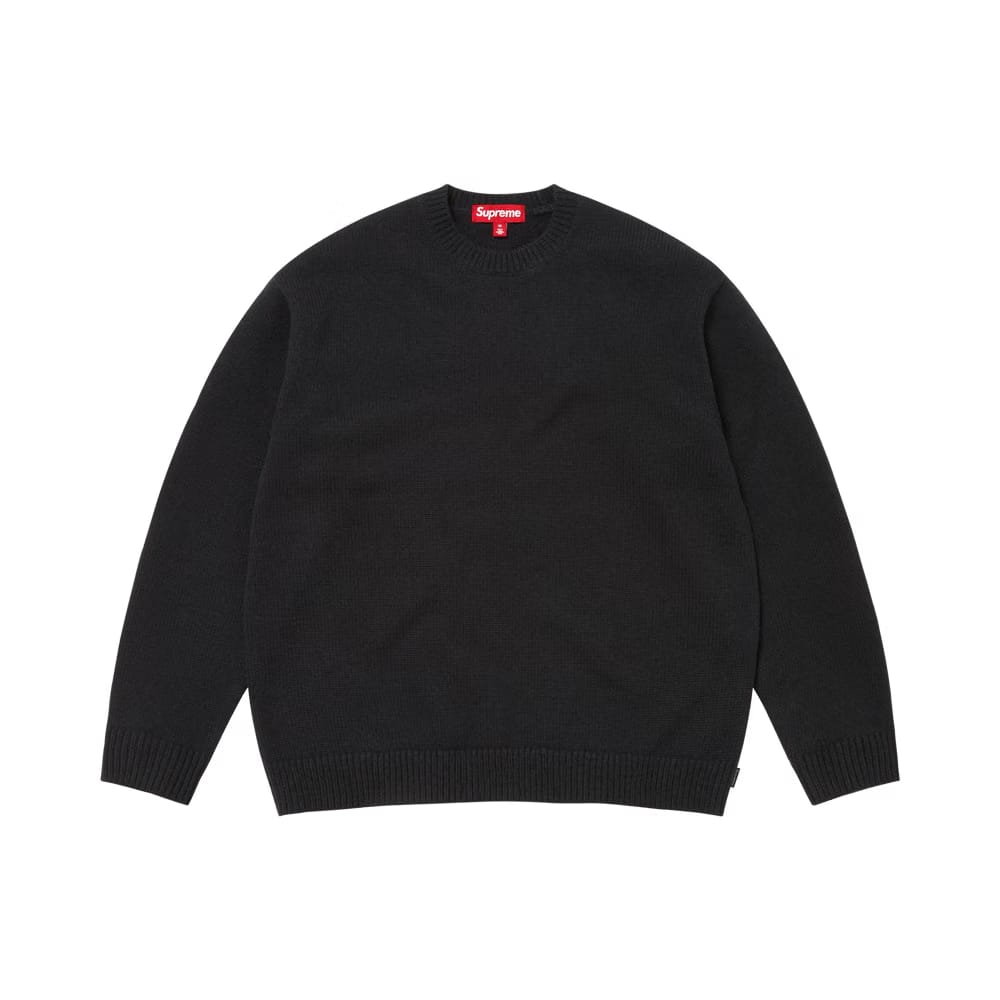 Supreme Angora Script Sweater Black