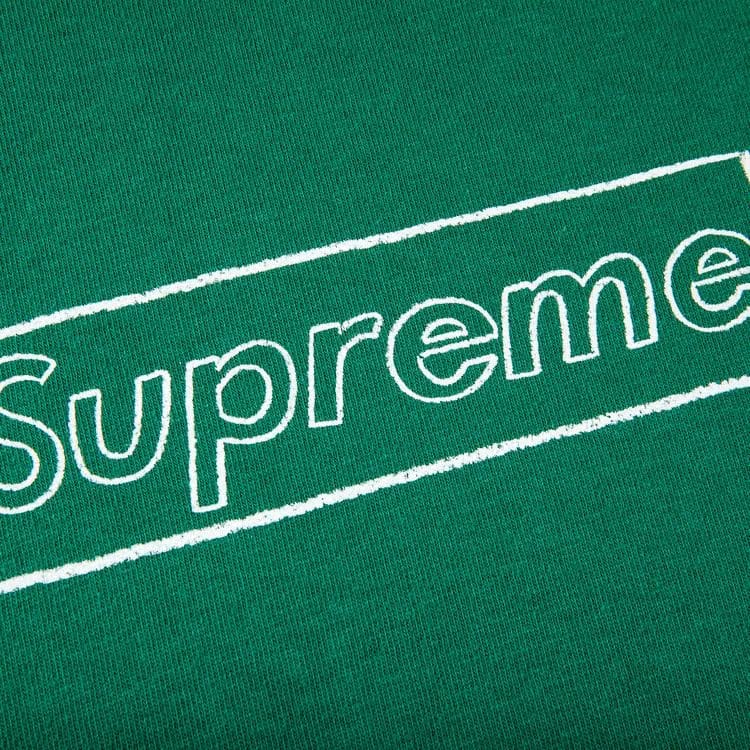 Supreme x KAWS Chalk Logo T-Shirt Light Pine