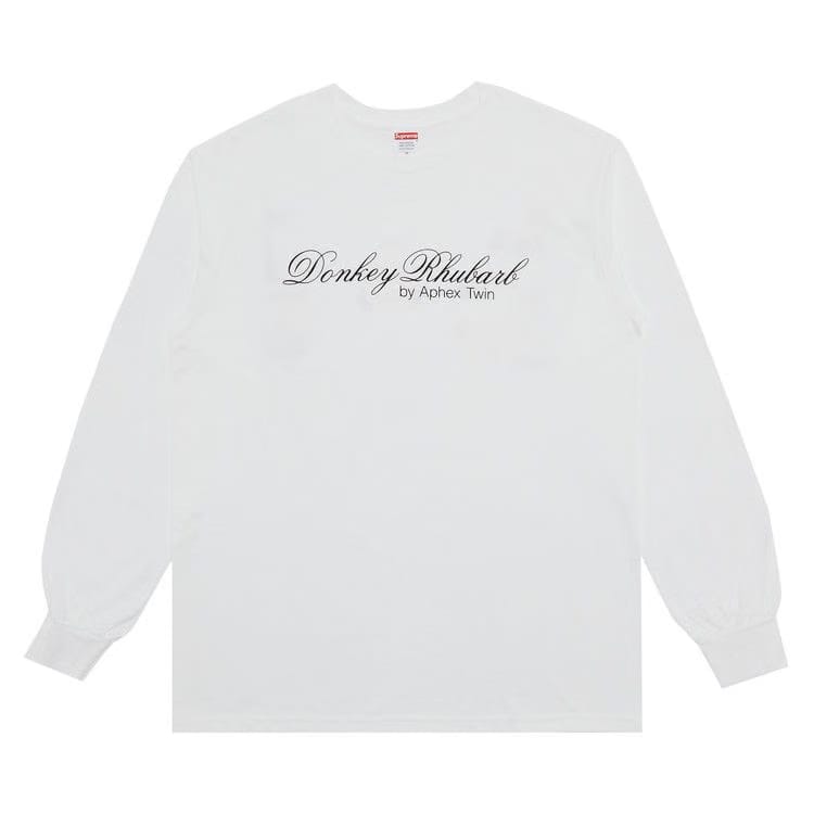 Supreme x Aphex Twin Donkey Rhubarb Long-Sleeve T-Shirt White