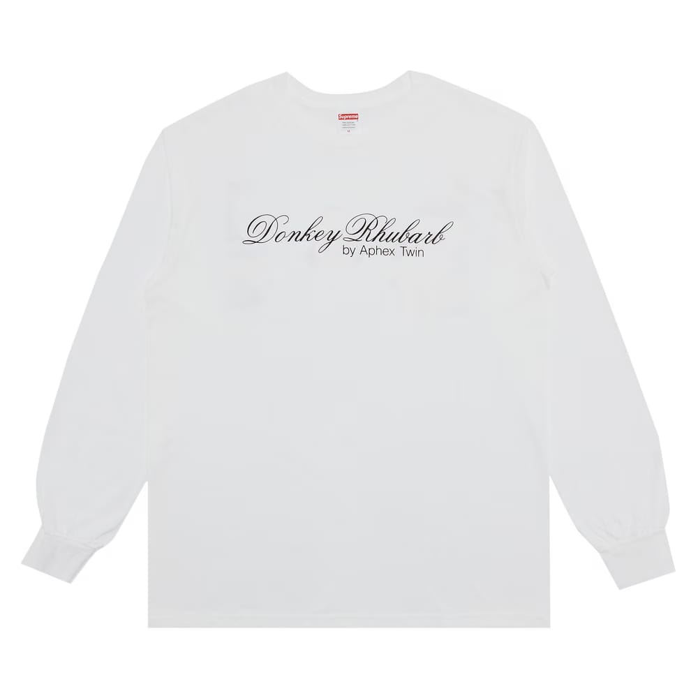 Supreme x Aphex Twin Donkey Rhubarb Long-Sleeve T-Shirt White