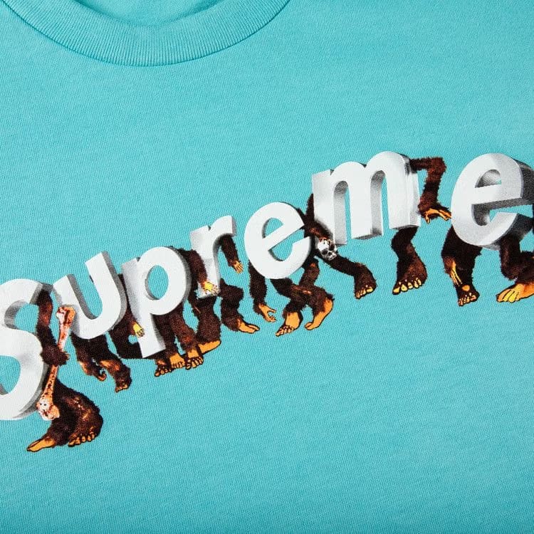 Supreme Apes T-Shirt Light Teal