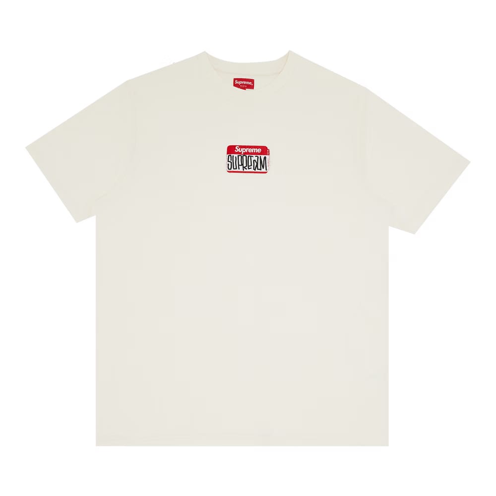 Supreme Gonz Nametag Shorts-Sleeve Top Natural