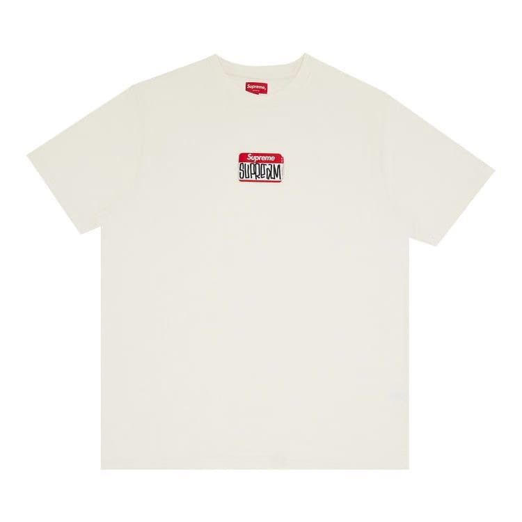 Supreme Gonz Nametag Shorts-Sleeve Top Natural