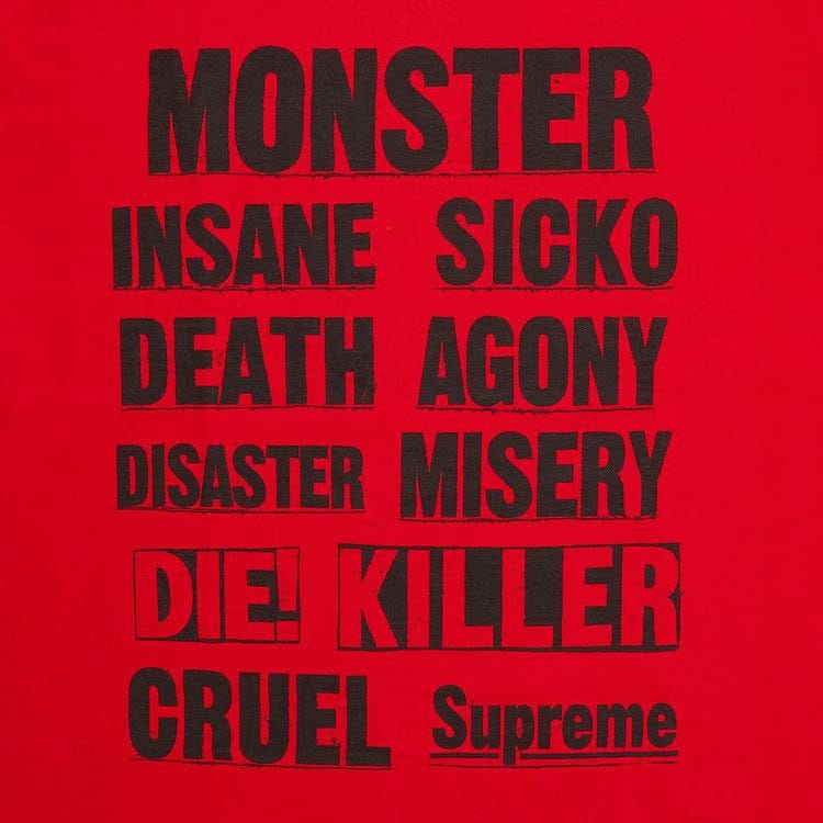 Supreme Monster T-Shirt Red