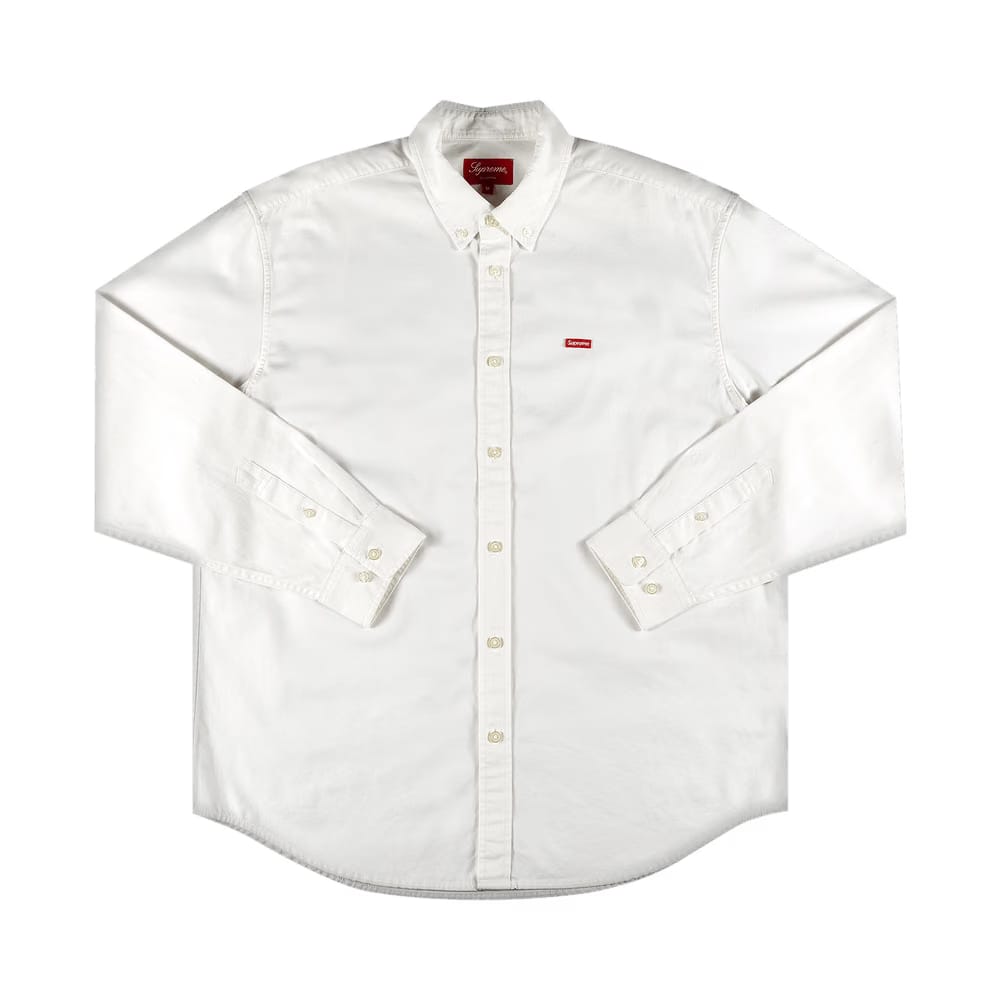 Supreme Small Box Twill Shirt White