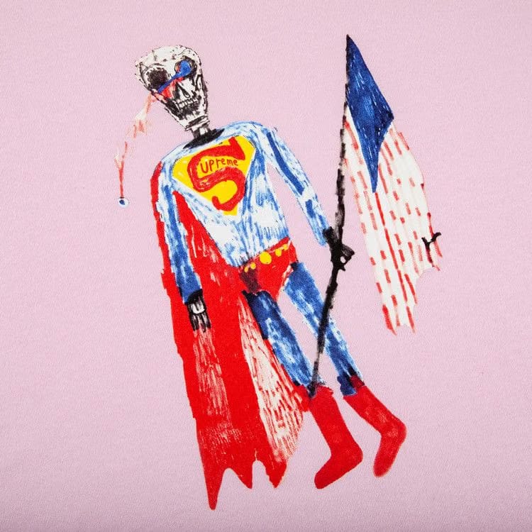 Supreme Skeleton T-Shirt Light Pink
