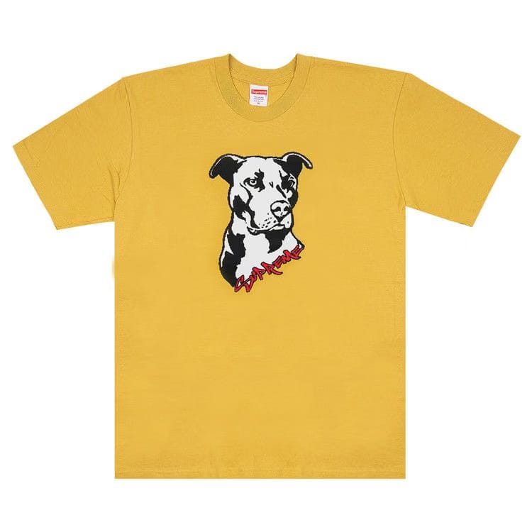 Supreme Pitbull T-Shirt Acid Yellow