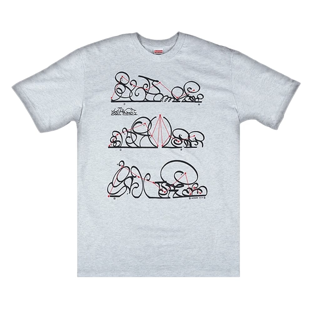 Supreme System T-Shirt Ash Grey