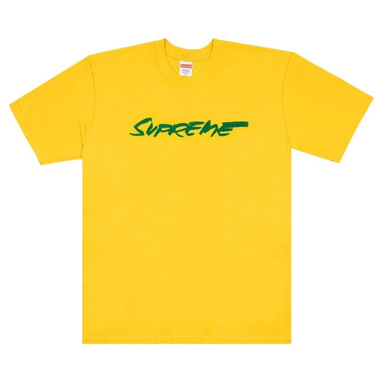 Supreme Futura Logo T-Shirt Yellow