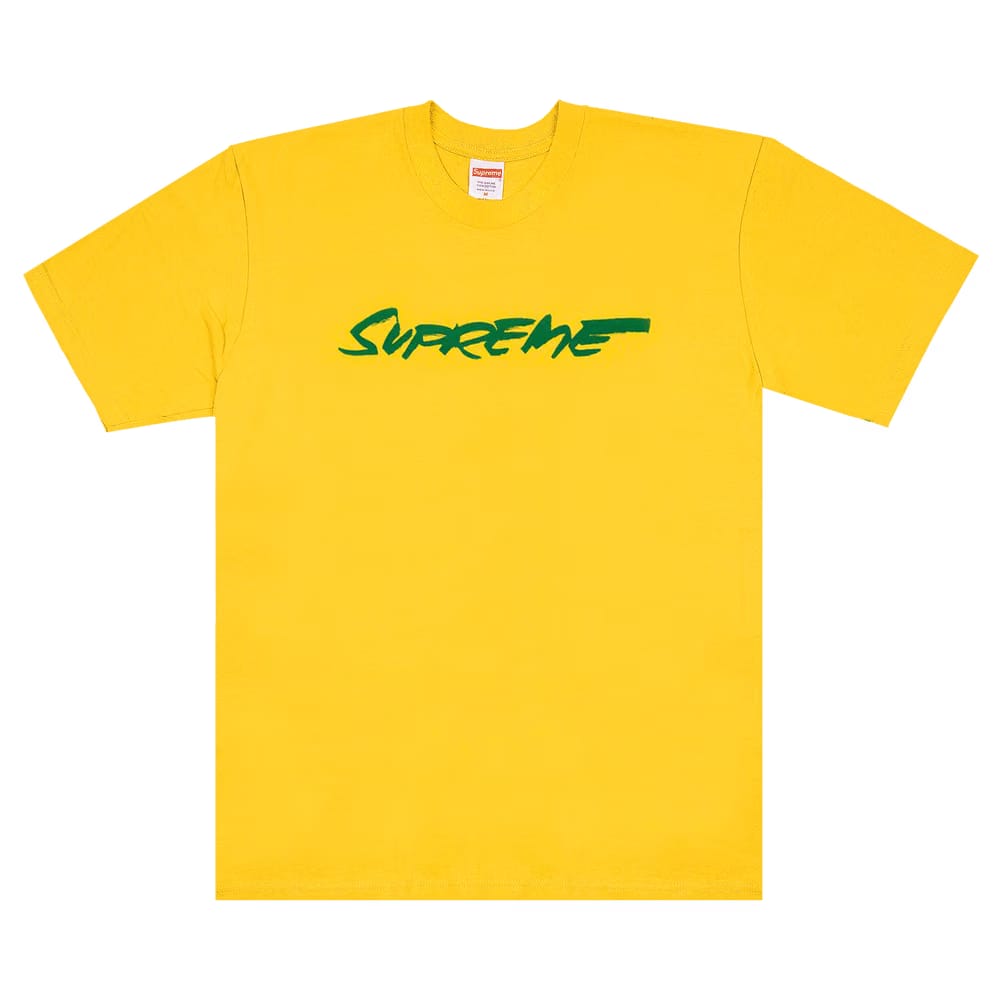 Supreme Futura Logo T-Shirt Yellow