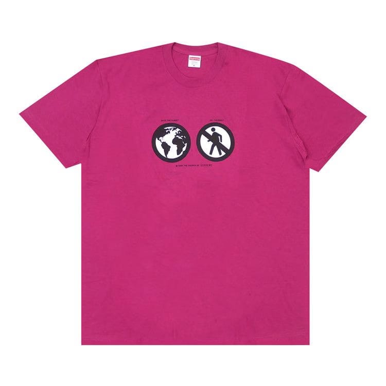 Supreme Save The Planet T-Shirt Magenta