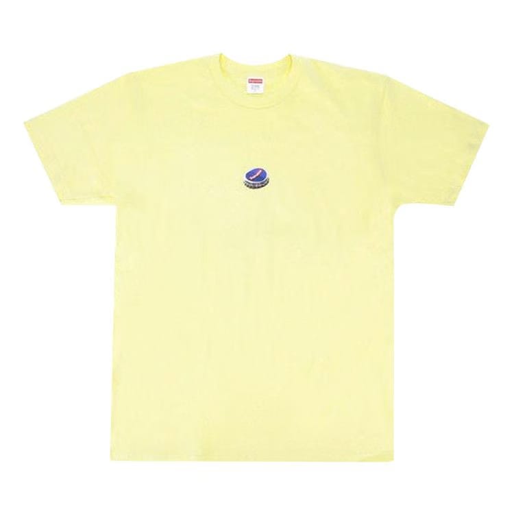 Supreme Bottle Cap T-Shirt Pale Yellow