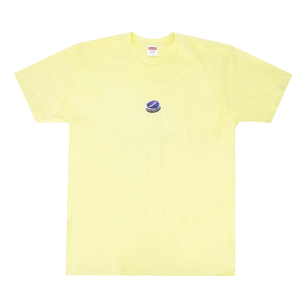 Supreme Bottle Cap T-Shirt Pale Yellow