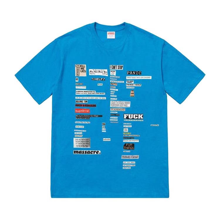Supreme Cutouts T-Shirt Bright Blue
