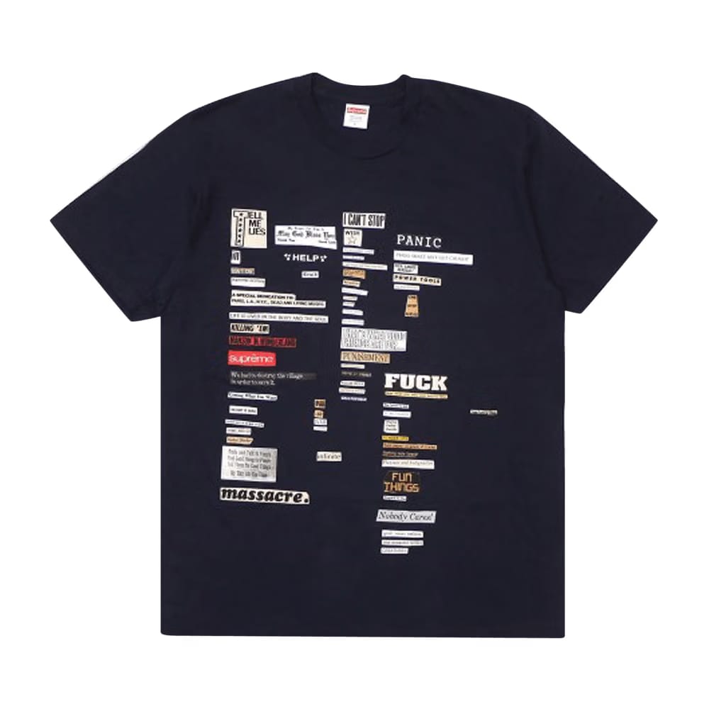 Supreme Cutouts T-Shirt Navy