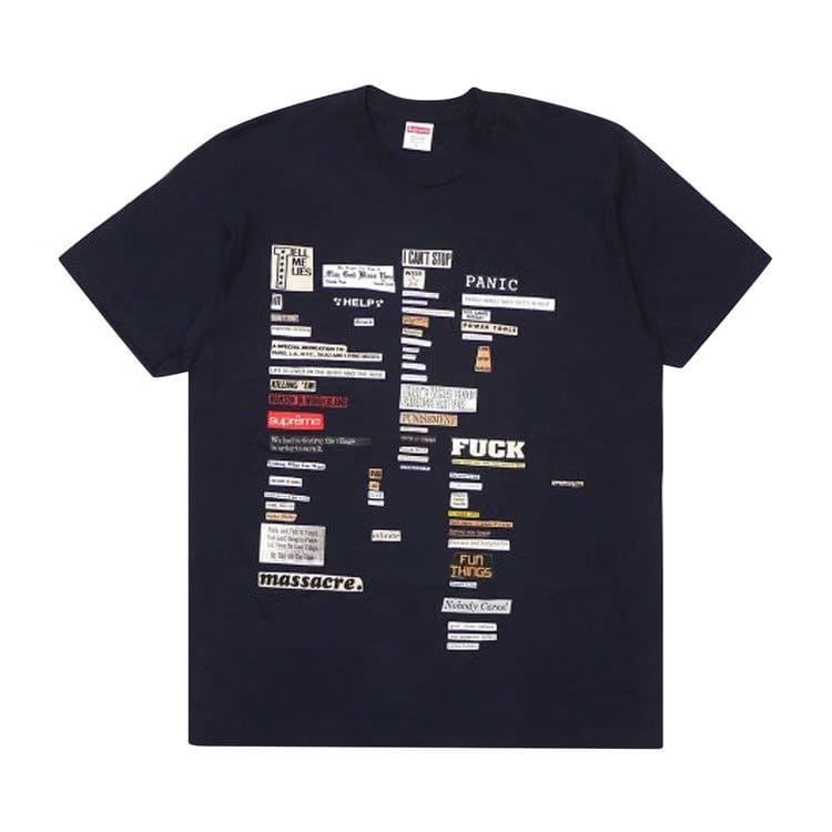 Supreme Cutouts T-Shirt Navy