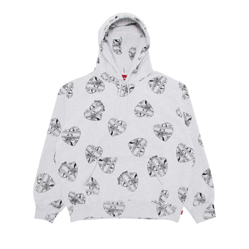 Supreme Love Cash Hoodie Ash Grey