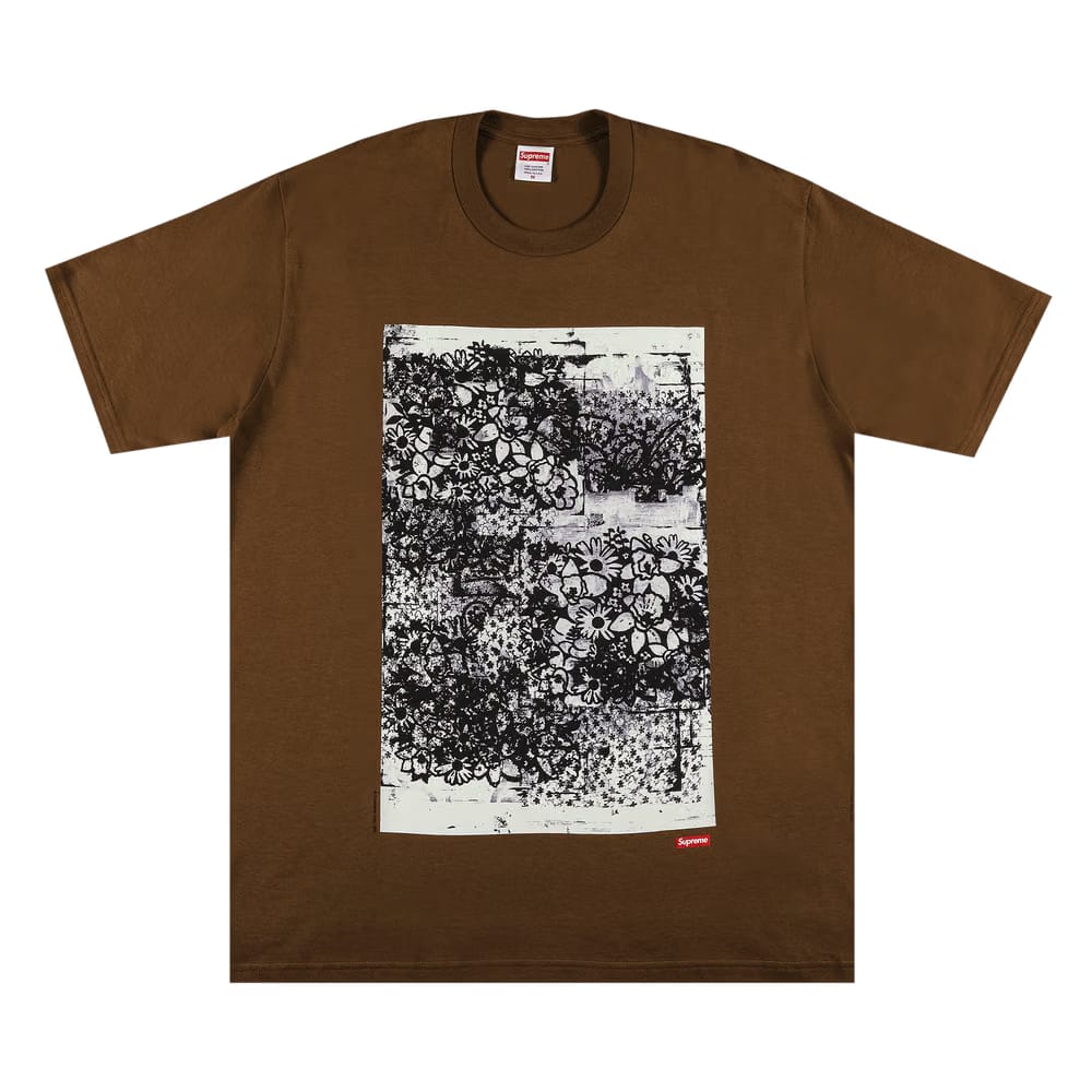 Supreme x Christopher Wool 1995 T-Shirt Brown