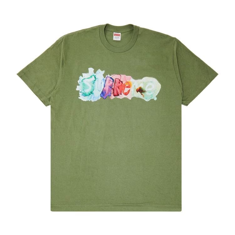 Supreme Watercolor T-Shirt Light Olive