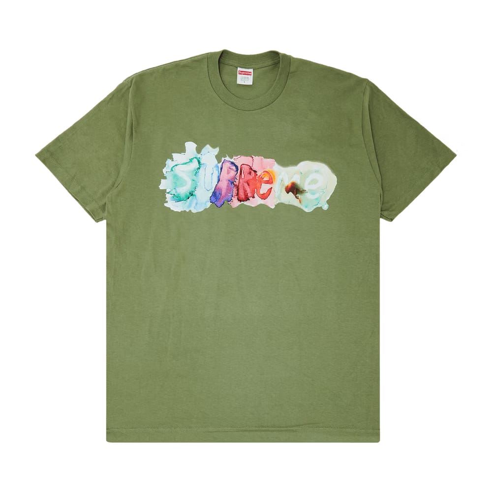 Supreme Watercolor T-Shirt Light Olive