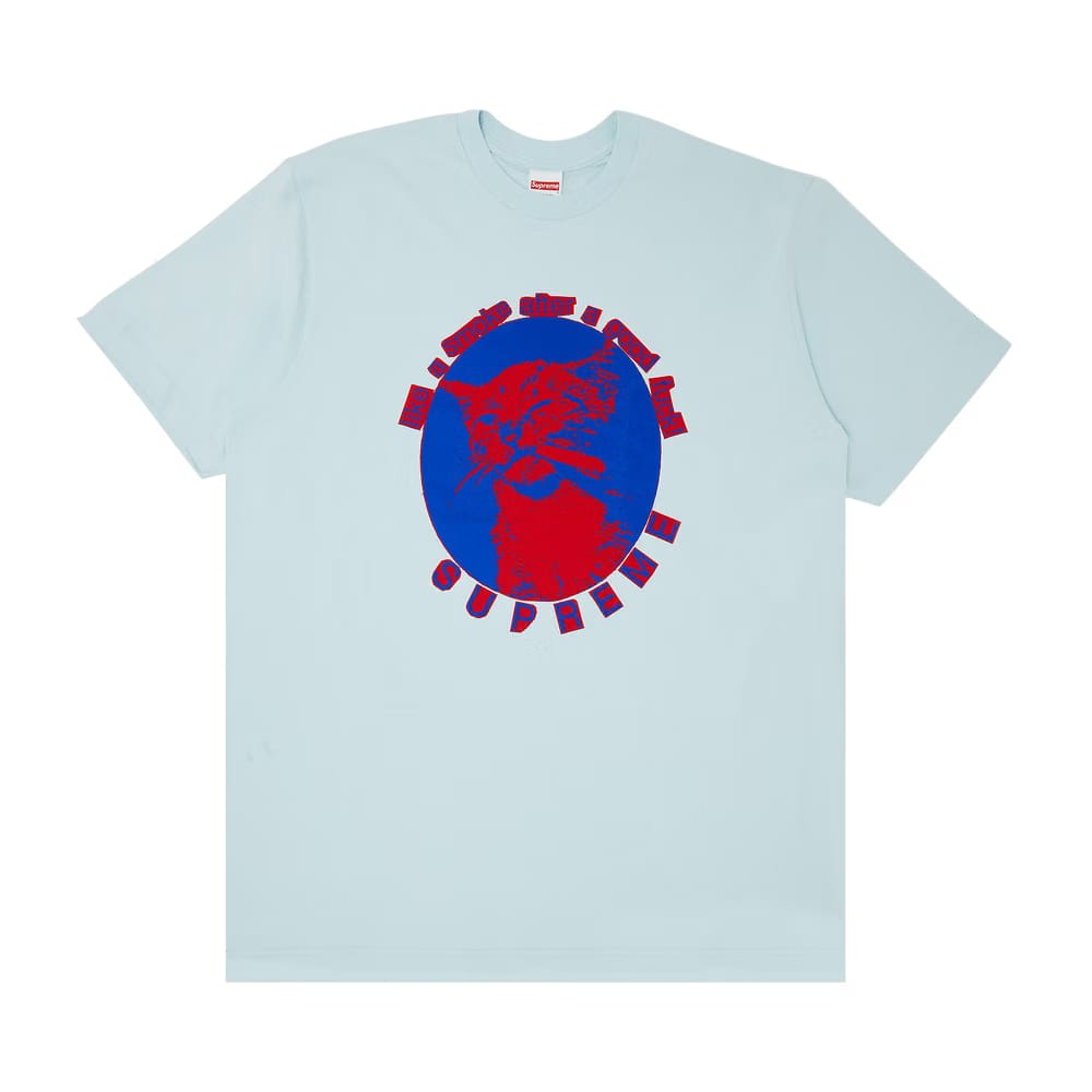 Supreme Smoke T-Shirt Pale Blue