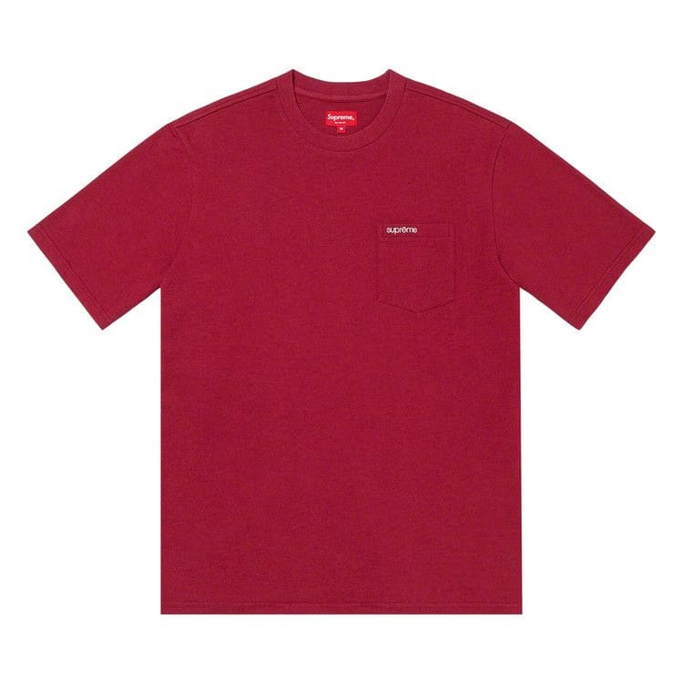 Supreme Shorts-Sleeve Pocket T-Shirt Cardinal