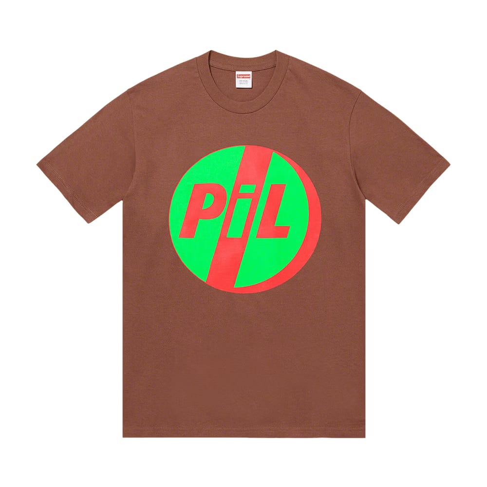 Supreme x PiL T-Shirt Brown