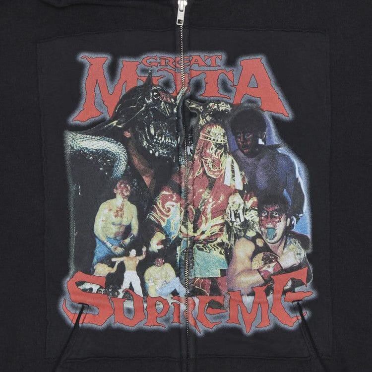 Supreme Muta Zip Up Hoodie Black