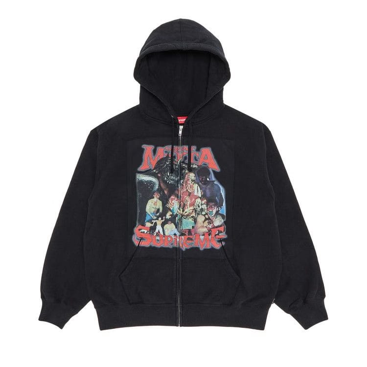Supreme Muta Zip Up Hoodie Black