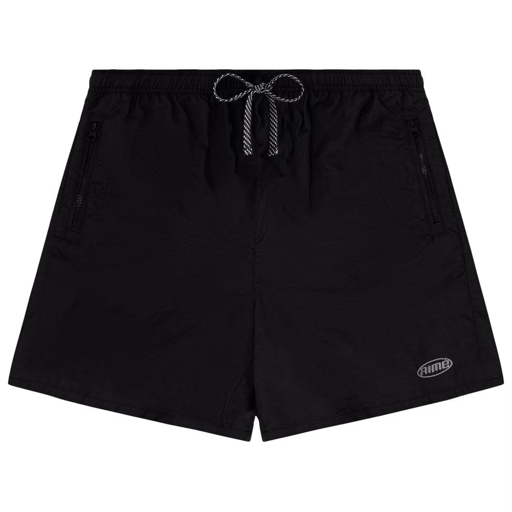 Aimé Leon Dore Sport Logo Nylon Shorts Jet Black