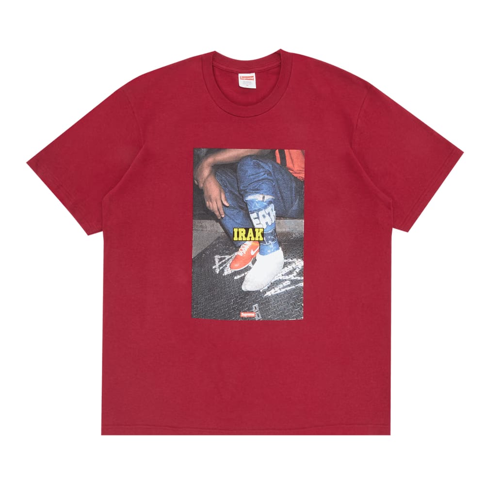 Supreme x IRAK Cast T-Shirt Cardinal