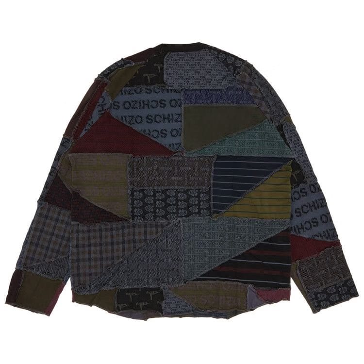 Supreme Patchwork Jacquard Long-Sleeve Top Black