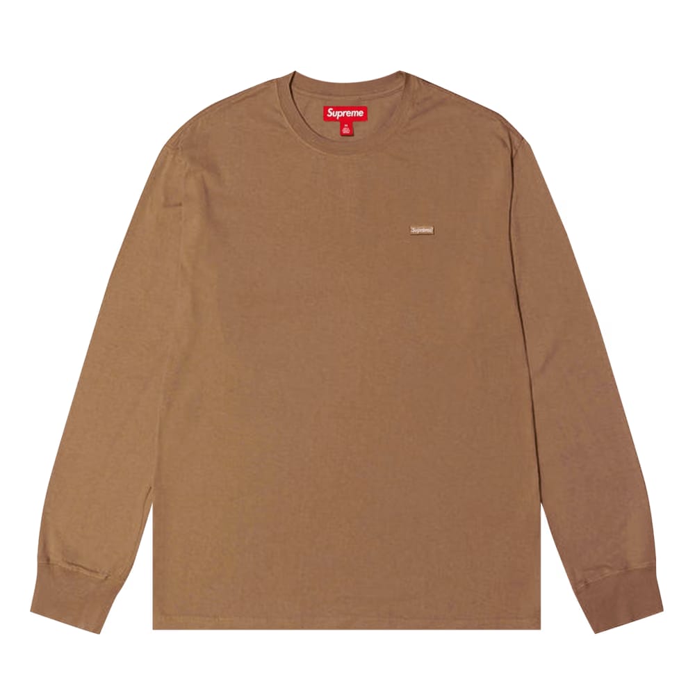 Supreme Small Box Long-Sleeve T-Shirt Light Brown