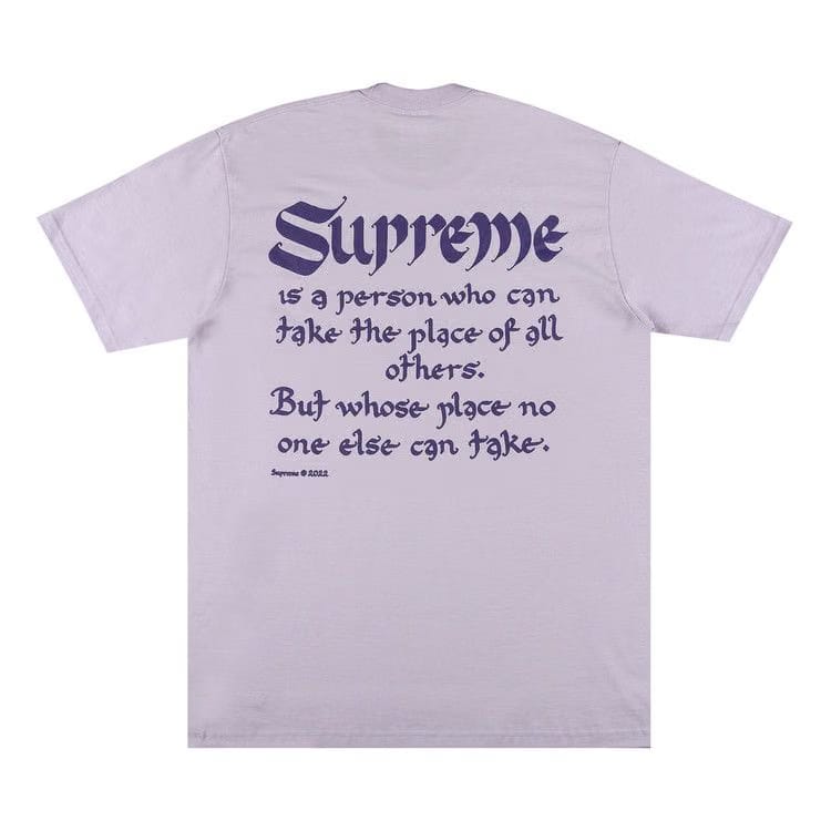 Supreme Person T-Shirt Light Purple