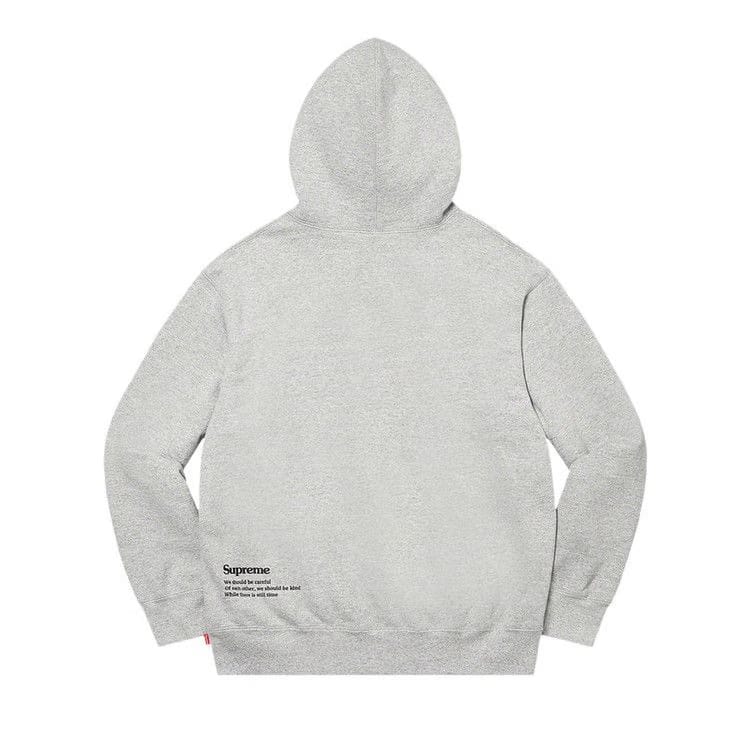 Supreme Collage Grid Hoodie Heather Grey