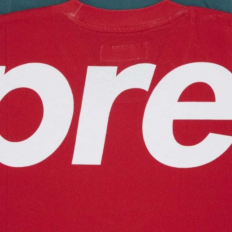 Supreme Split Shorts-Sleeve Top Red