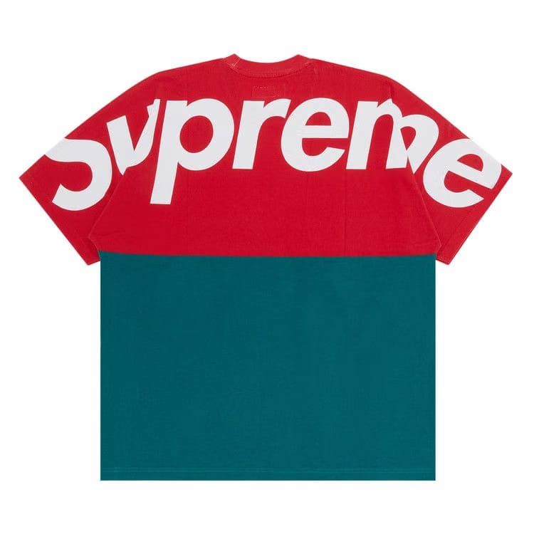 Supreme Split Shorts-Sleeve Top Red