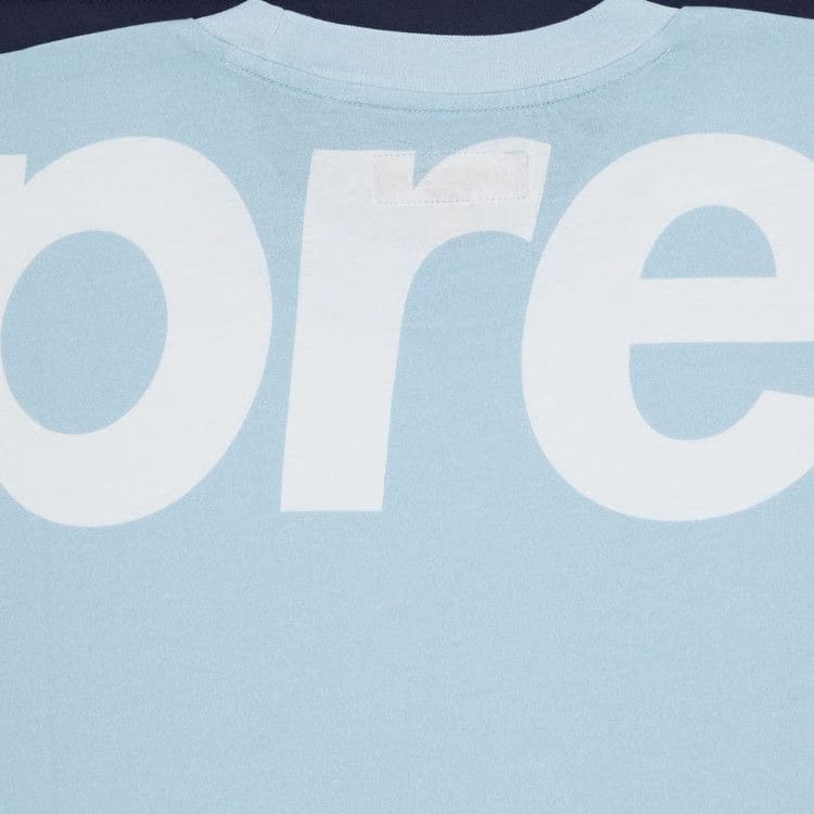 Supreme Split Shorts-Sleeve Top Blue
