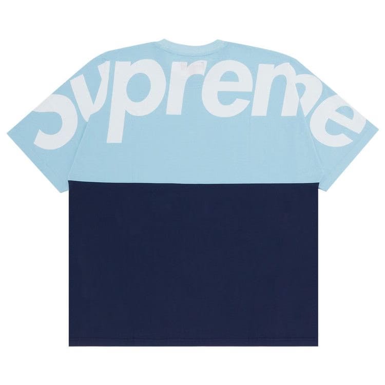 Supreme Split Shorts-Sleeve Top Blue
