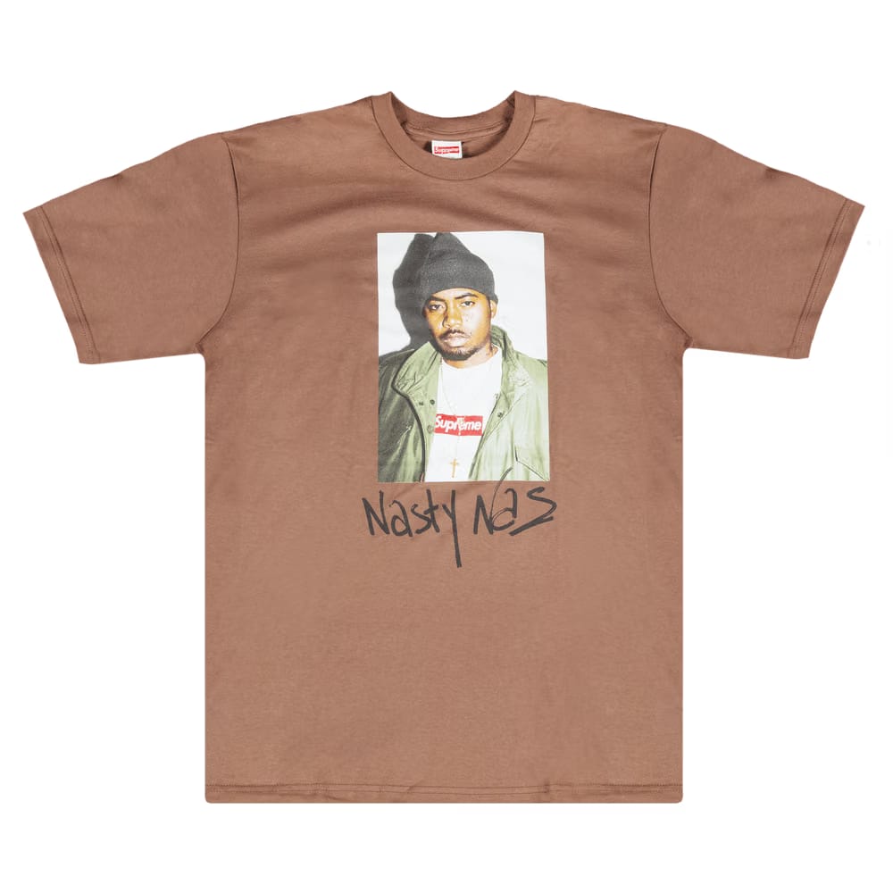 Supreme Nas T-Shirt Brown
