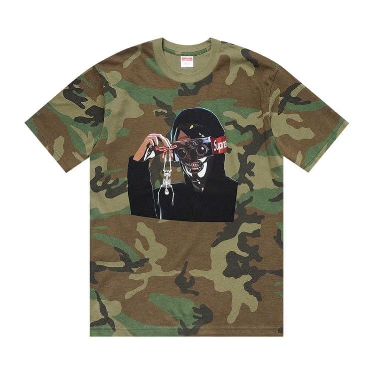 Supreme Creeper T-Shirt Woodland Camo