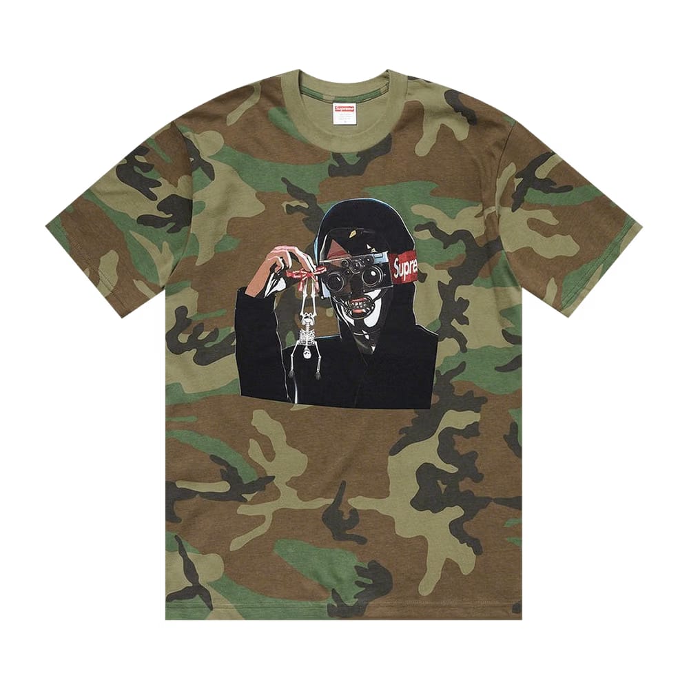 Supreme Creeper T-Shirt Woodland Camo