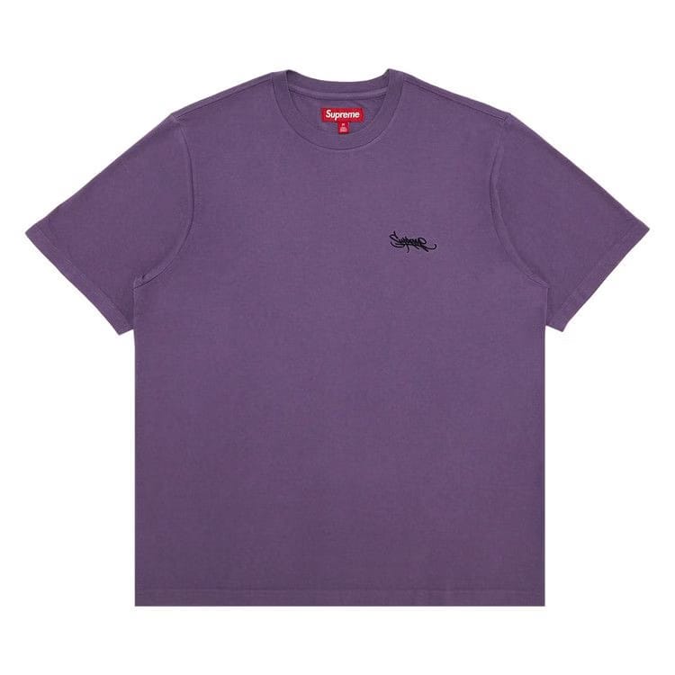 Supreme Washed Tag Shorts-Sleeve Top Lavender