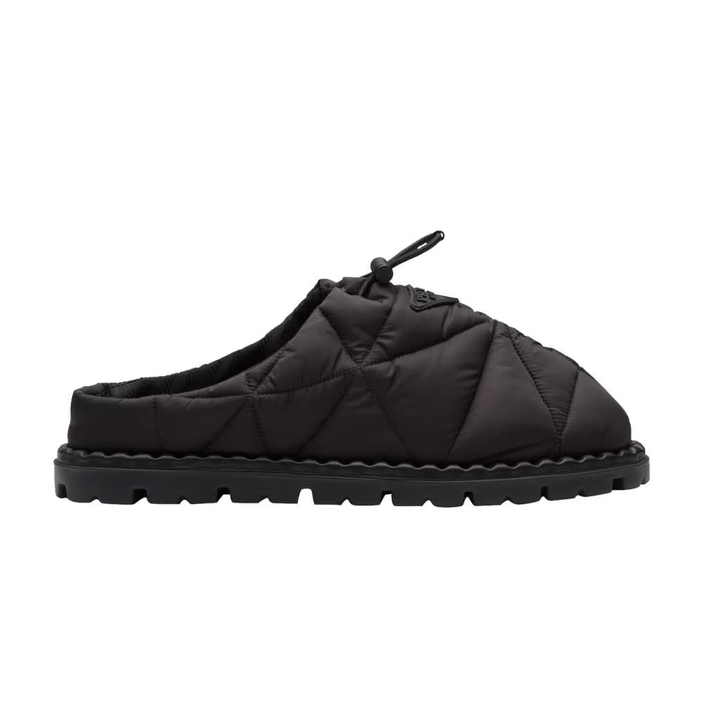 Prada Quilted Nylon Sandal Black