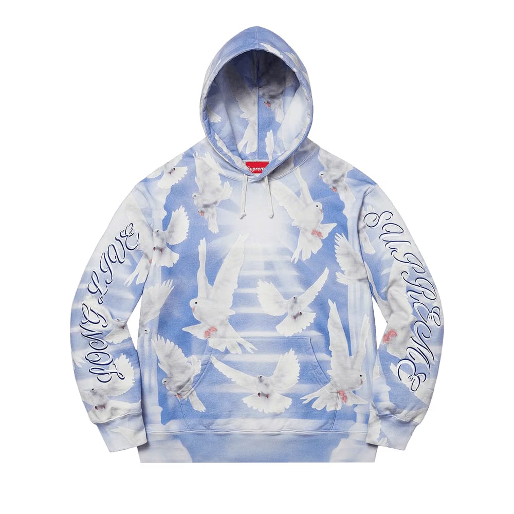 Supreme Doves Hoodie Blue