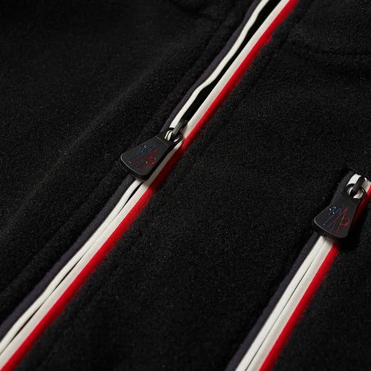 Moncler Quarter Zip Sweatshirt Black