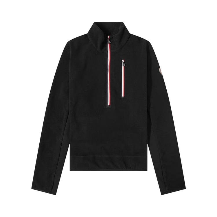 Moncler Quarter Zip Sweatshirt Black